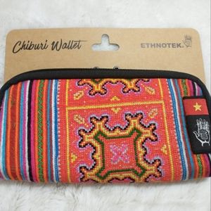 Ethnotex Chiburi Vietnam Tribal Accordion Multicolor Zipper Wallet Large